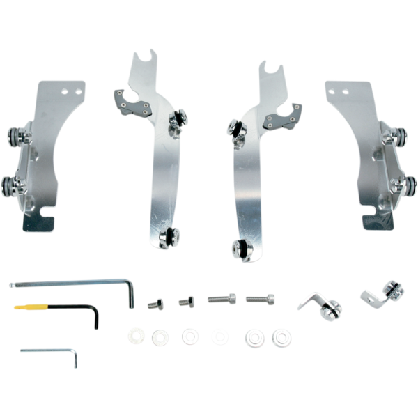 (image for) MEMPHIS SHADES METRIC Trigger-Lock Mount Kit, Polished for Suzuki VL800K Intruder Volusia/C50/C50T 01-24