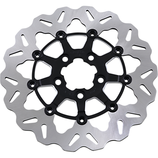 (image for) Full-floating Rear Rotor, Black/Machined Carrier