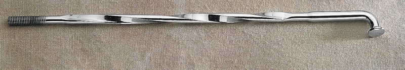 (image for) Drag Specialties Twisted Chrome Spoke Set 16"