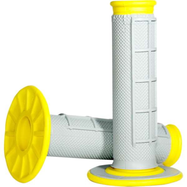 (image for) Renthal Dual-Compound Half-Waffle Grips - Yellow