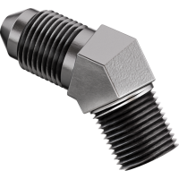 (image for) Polished Stainless 45° -3 to 1/8" NPT Fitting