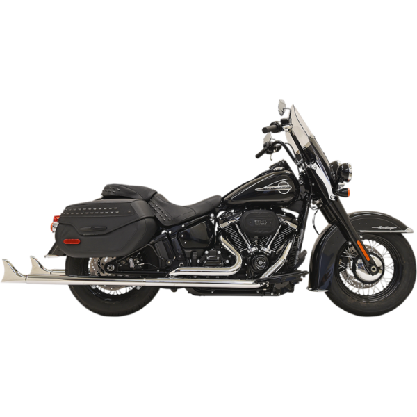 (image for) BASSANI XHAUST True Duals 36" Fishtail Mufflers (No Baffle) Chrome