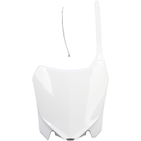 (image for) UFO Front Number Plate - White