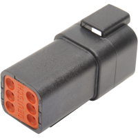 (image for) Black 6-Pin Receptacle