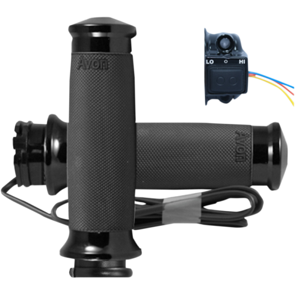 (image for) AVON GRIPS Heated Grips Custom Contour Black Anodized