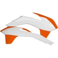 (image for) Radiator Shroud/Louver - KTM white/orange