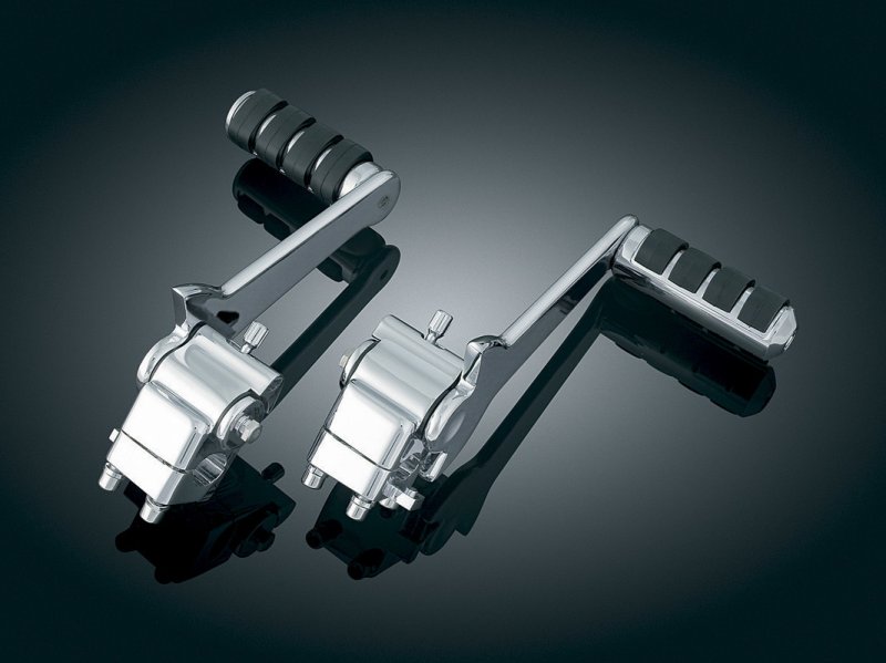 (image for) Adjustable Passenger Pegs with Stock Board Mounts (Chrome)