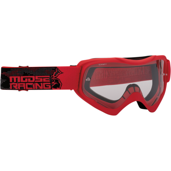 (image for) MOOSE RACING SOFTGOODS Moose Offroad Qualifier Agroid Goggle, Red