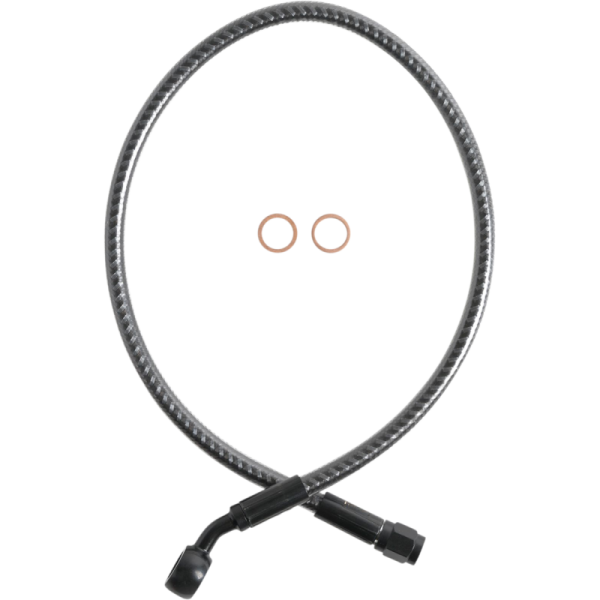 (image for) MAGNUM Karbonfibr Alternate Upper Brake Line 21" - 10mm/35° Banjo