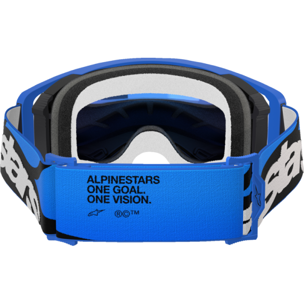 (image for) ALPINESTARS GOGGLES Alpinestars Supertech Goggle, Stream Blue/Blue with Mirror Blue Lens