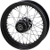 (image for) 16" x 3" Laced Replacement Gloss Black Front Wheel