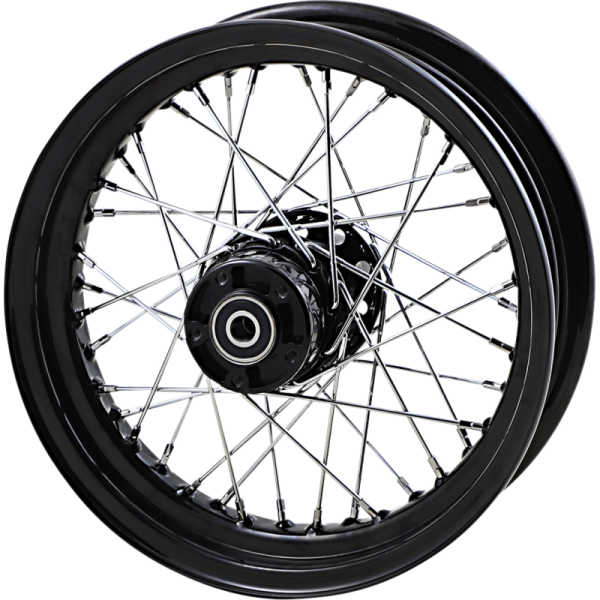 (image for) Drag Specialties Laced Replacement Front Wheel Gloss Black 16x3