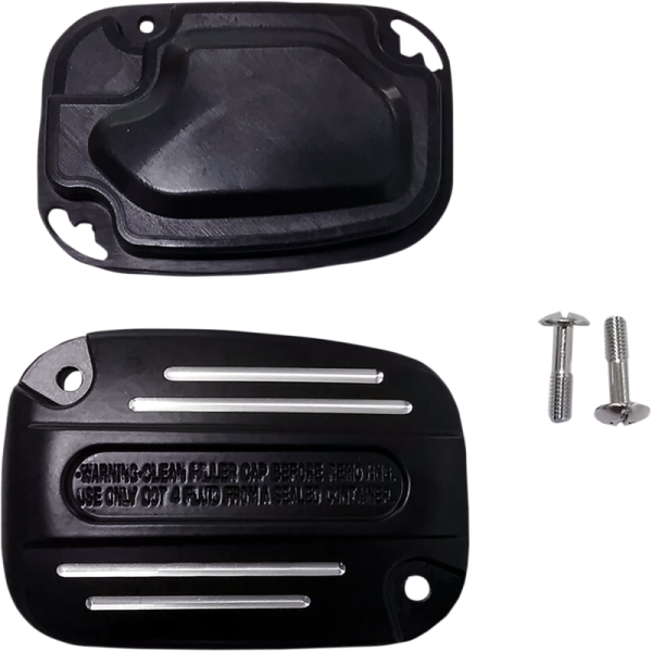 (image for) Drag Specialties Black Clutch Master Cylinder Cover Kit 0612-0473