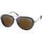 (image for) Ice Sunglasses - Matte navy/brown HD w/ silver mirror lens