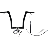 (image for) Fat Baggers Flat Top EZ Install Handlebar 16" Gloss Black