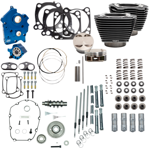 (image for) S&S 128" Power Package - Black Granite Highlighted, Gear Drive