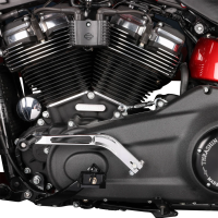 (image for) Thrashin Shift Lever - Chrome, 1" Shorter (Softail with Mid Controls)