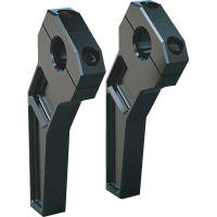 (image for) 6" Anodized Black Pullback 1" Handlebar Riser Kit