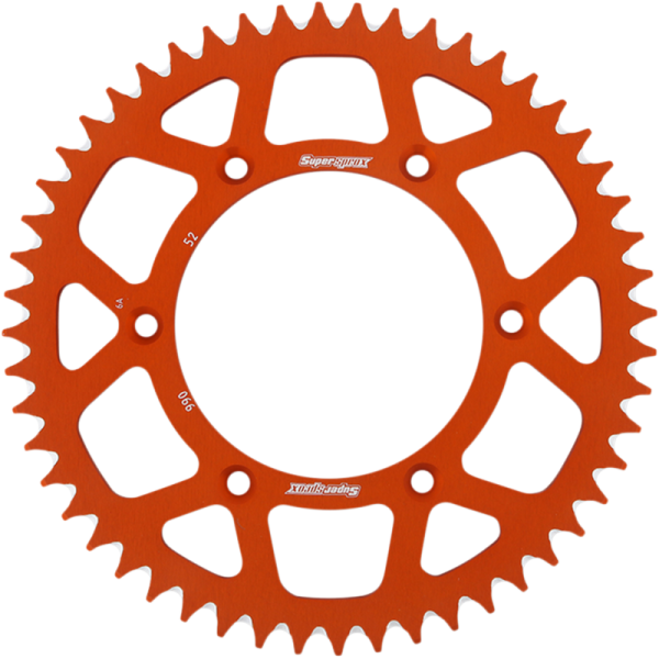 (image for) Supersprox 52T Aluminum Rear Sprocket - Orange