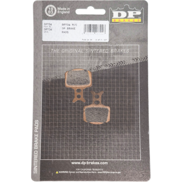 (image for) DP Brakes Front Sintered Metal Pad/Shoe 1721-3647
