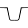 (image for) Gloss Black 1 1/4" Twin Peaks Touring Handlebars, 16" End Rise