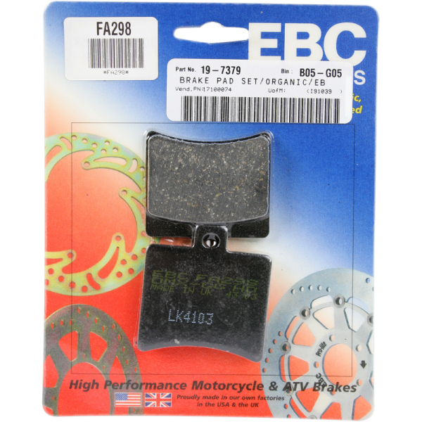 (image for) EBC Rear Organic Brake Pad for Hyosung GD250 15-16