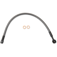 (image for) Black Pearl Upper Brake Line, 24", 10mm/180° Banjo