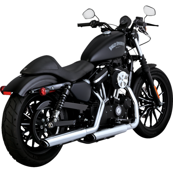 (image for) Vance & Hines PCX Twin Slash Slip-On Muffler Chrome