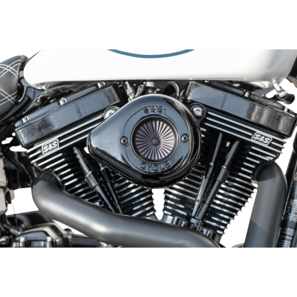 (image for) S&S CYCLE Air Stinger Kit with Teardrop Cover (Gloss Black) for Twin Cam