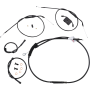 (image for) Burly Brand Black Handlebar Cable/Line Install Kit, For 8" stock bars