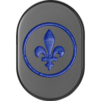(image for) Antenna Cover Right Rear Black Fleur-de-lis