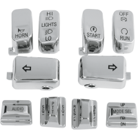 (image for) 10-Piece Radio/Cruise Control Switch Cap Kit (Chrome)