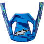 (image for) Alpinestars S-M3 Falcon Visor - Blue/Black/Pink/Fluo Yellow