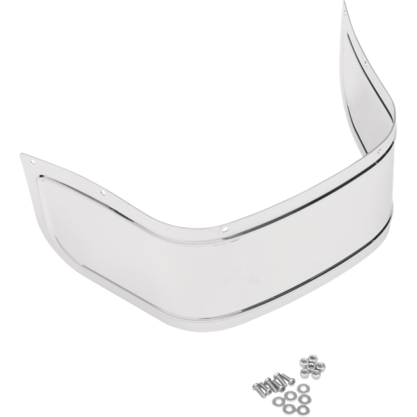 (image for) Drag Specialties Front Fender Skirt, Chrome Smooth