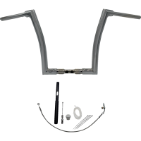 (image for) Fat Baggers Flat Top EZ Install Handlebar 14" Chrome