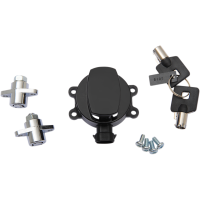 (image for) Gloss Black Side Hinge Ignition Switch/Saddlebag Lock Kit