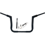 (image for) Fat Baggers Flat Top EZ Install Handlebar 12" Gloss Black