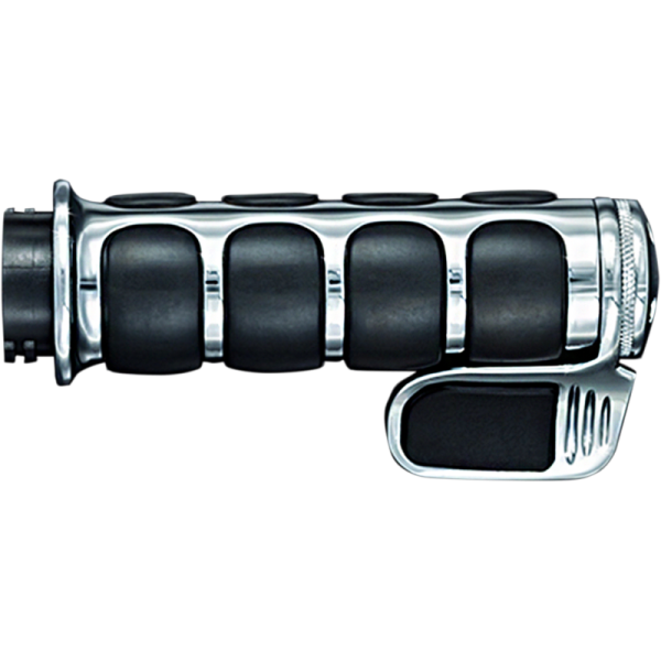 (image for) ISO-Grip - Chrome w/ contoured ISO-Throttle Boss
