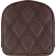 (image for) Saddlemen Roadsofa LS Sissy Bar Pad - Gravestone (6.5" x 6.5")