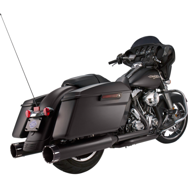 (image for) S&S CYCLE MK45 Black w/ Black/Machined Tracer End Caps