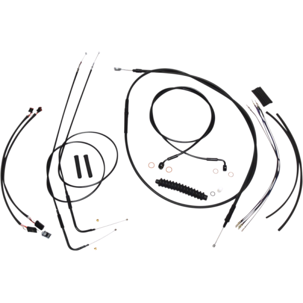 (image for) Magnum XR Handlebar Kit, Black w/ Black Fittings 12"-14"