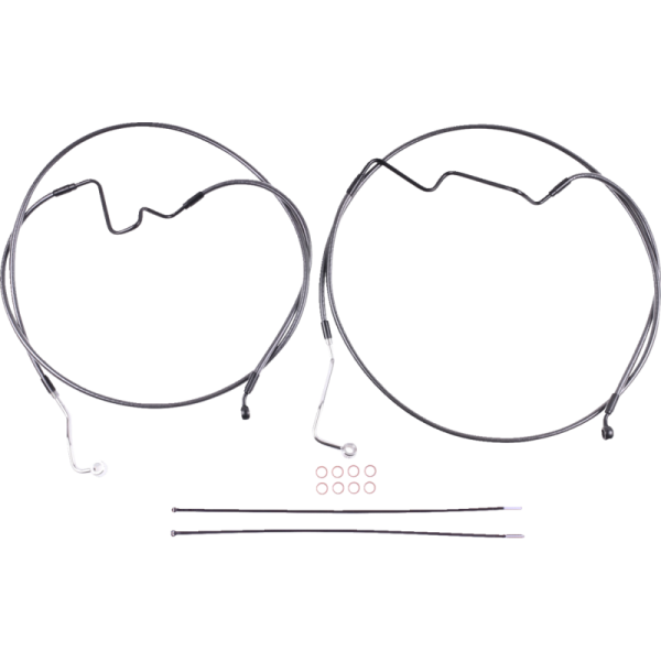 (image for) MAGNUM Lower Brake Line Kit - Black Pearl +2