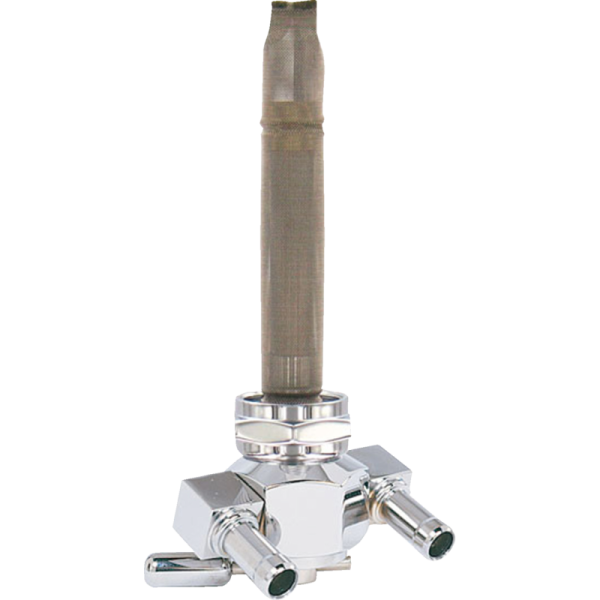 (image for) Pingel Fuel Valve 90° Dual - Smooth Aluminum