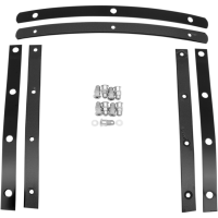 (image for) Black E-coated stainless steel straps for Memphis Slims