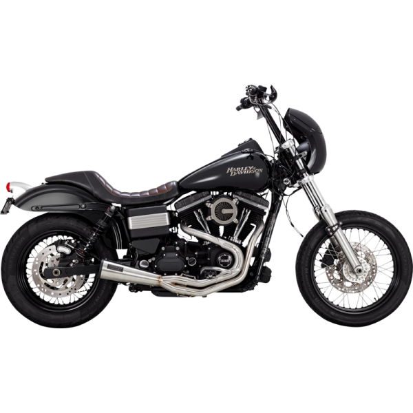 (image for) Vance & Hines Upsweep PCX 2-Into-1 Exhaust System Brushed Stainless Steel