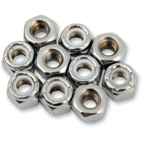 (image for) Chrome Nylon Insert Nut 1/4"-20