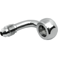 (image for) Chrome Fitting 3/8"/10mm x AN-3 90°