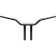 (image for) Gloss Black 1 1/4" One-Piece Kage Fighter T-Bars, 12" End Rise