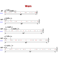 (image for) 48" Two-Piece Steel Wear Bar