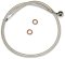 (image for) Sterling Chromite Upper Brake Line, 27", 10mm/180° Banjo